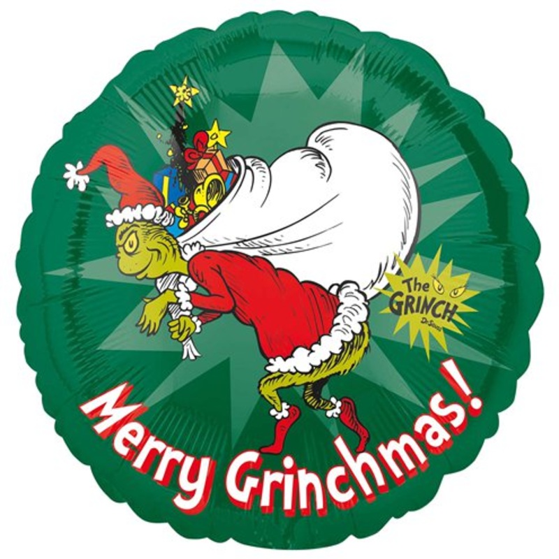 Merry Grinchmas foil balloon 46cm
