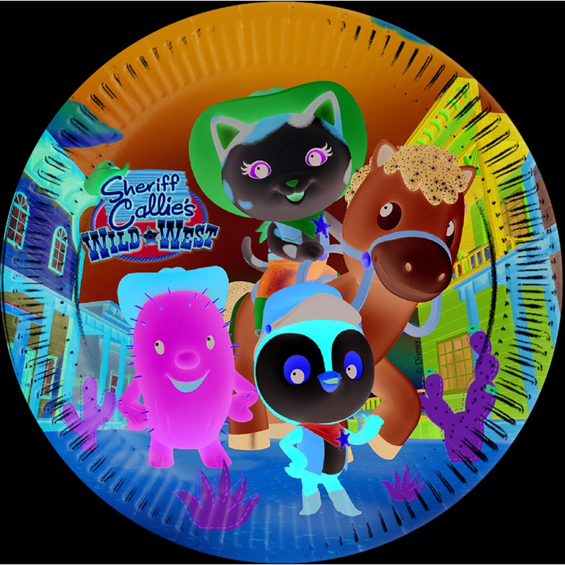Sheriff Callie 8 paper plates 23cm