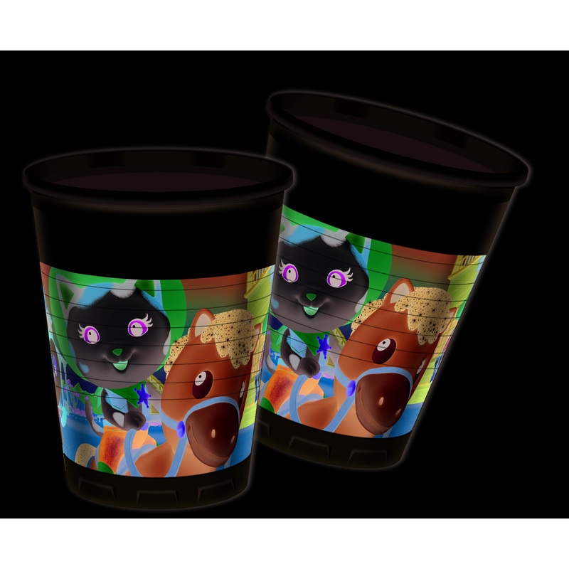 Sheriff Callie 8 plastic cups 200ml