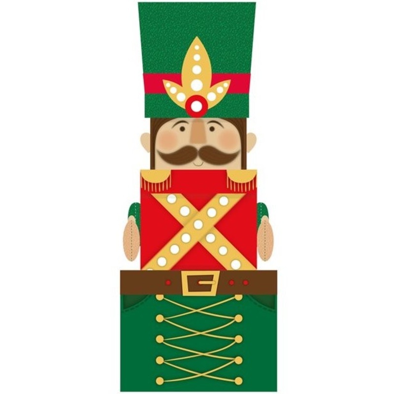 Stackable nutcracker gift boxes