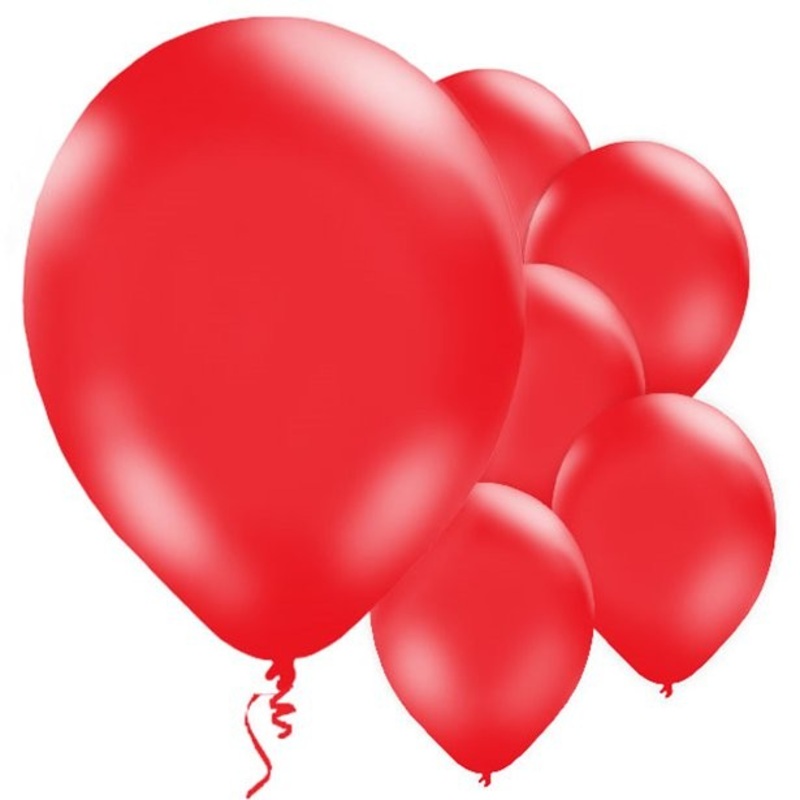 10 red balloons Passion 28cm