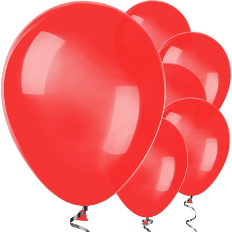 10 red latex balloons 28cm