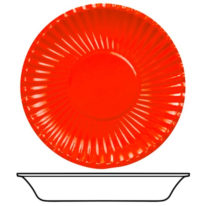 10 Red Passion paper plates 22cm