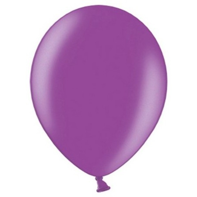 100 Celebration metallic balloons violet 25cm