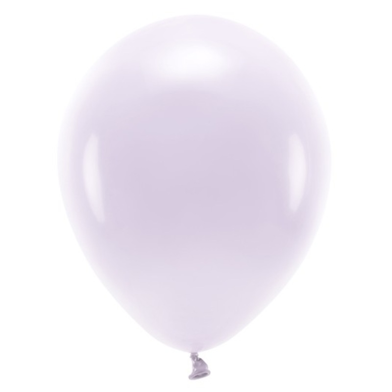 100 eco pastel balloons lavender 26cm