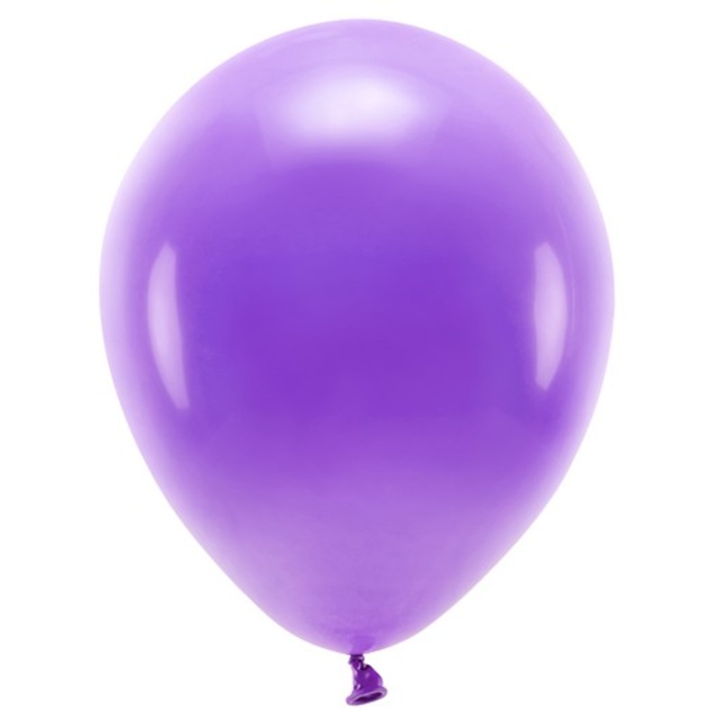 100 eco pastel balloons violet 26cm