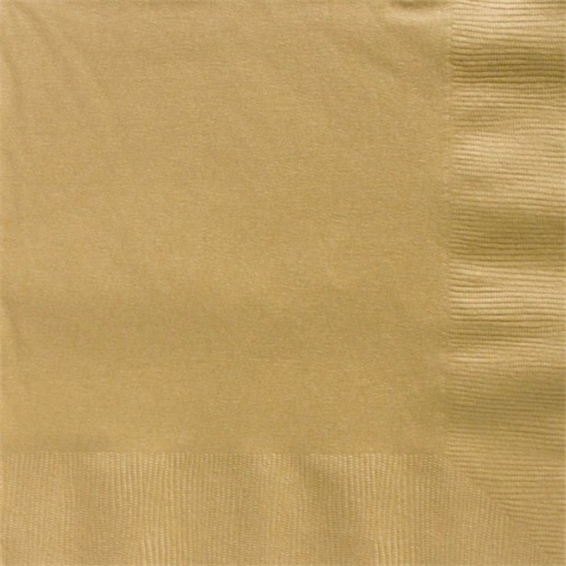125 gold napkins Geneva 33cm