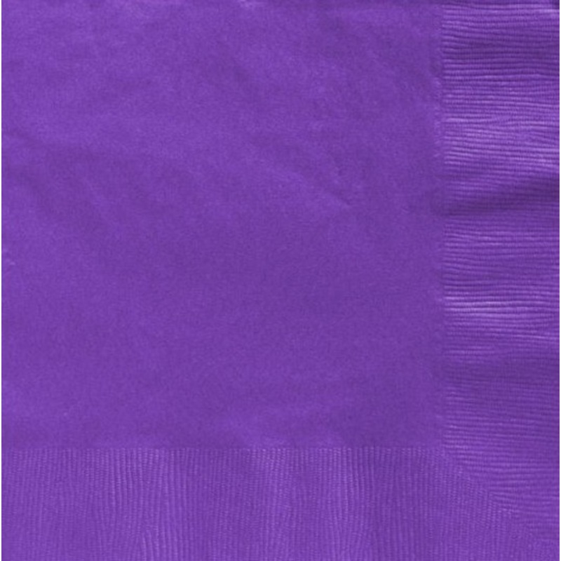 125 purple napkins Geneva 33cm