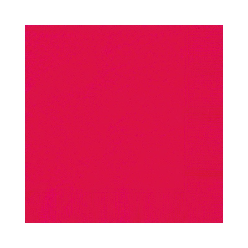 20 Vera red napkins 25cm