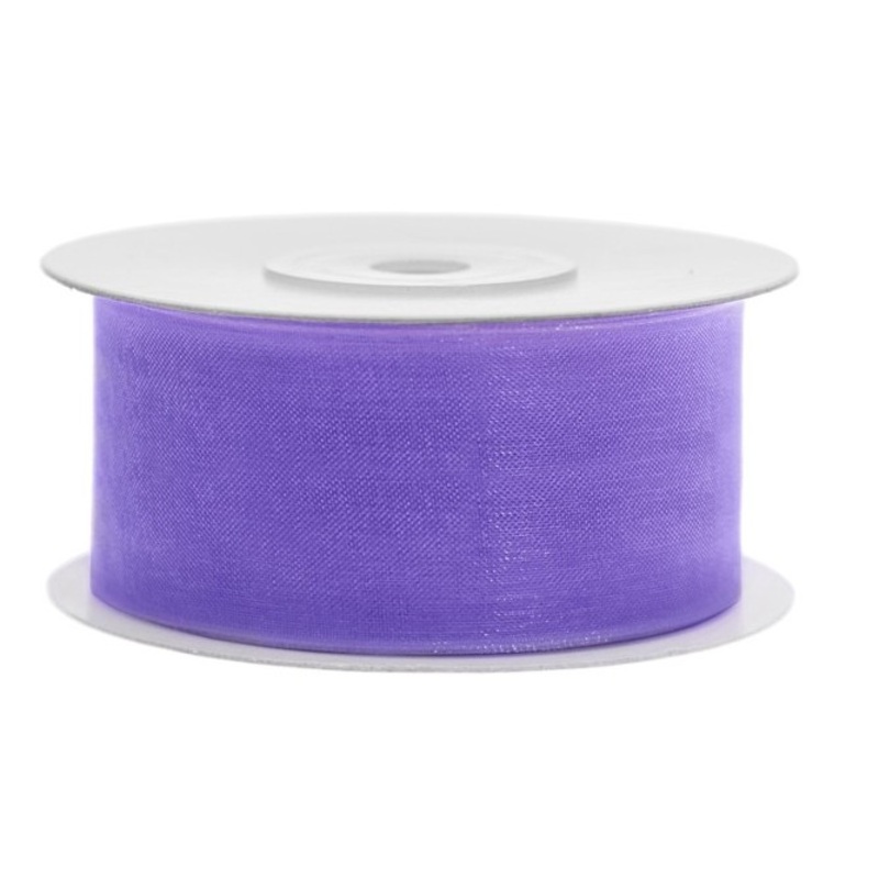 25m chiffon ribbon lilac