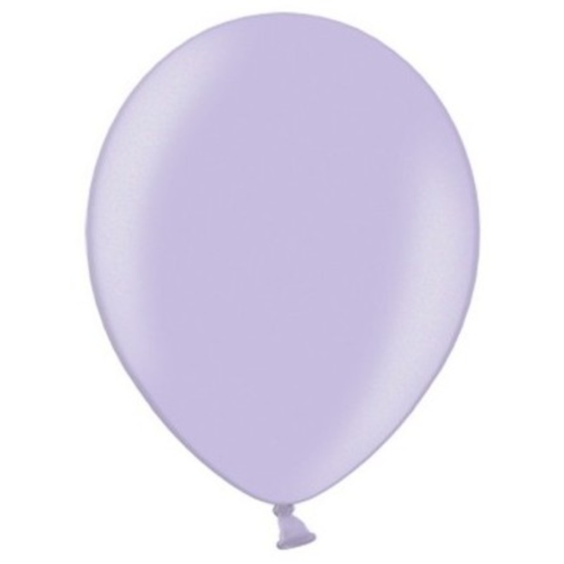 50 party star metallic balloons lavender 23cm