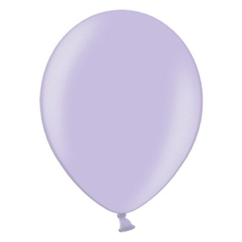 50 party star metallic balloons lavender 27cm