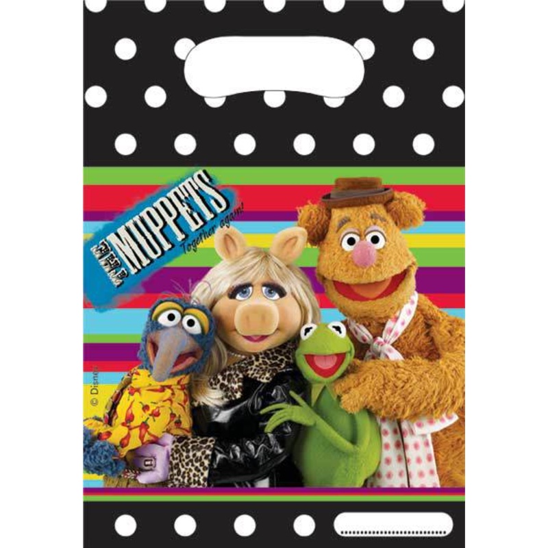 6 Muppets Kermit And Friends gift bag 16.5x23cm