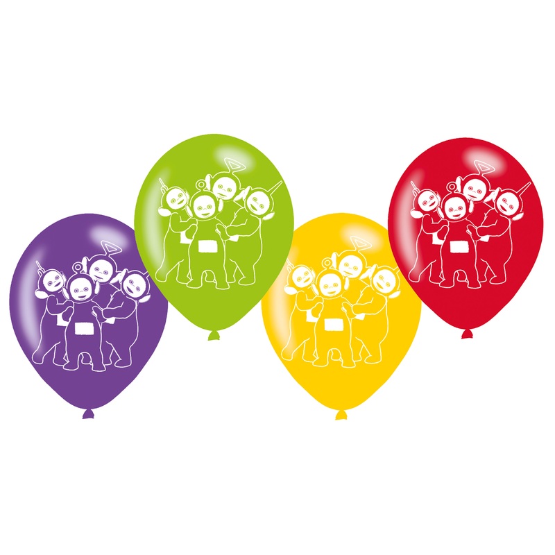 6 Teletubbies family balloons 23 cm