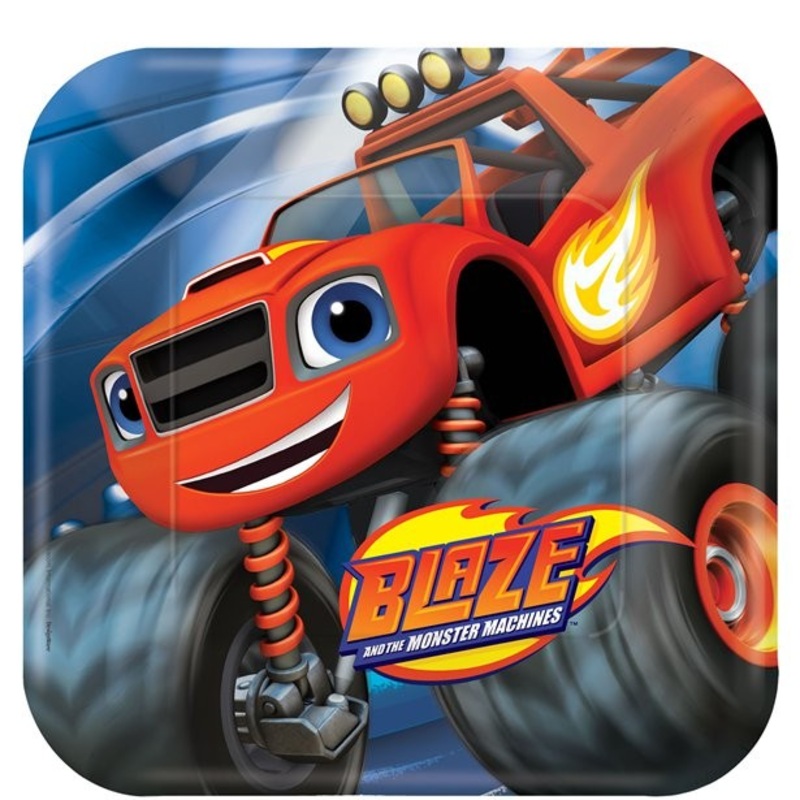 8 Blaze and the Monster Machines paper plates 23cm