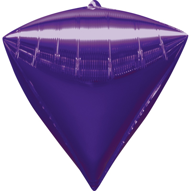 Diamond balloon dark purple