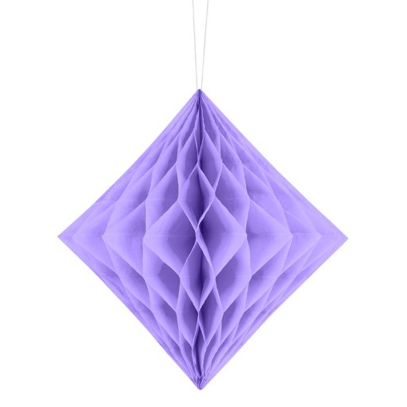 Diamond honeycomb ball lavender 20cm