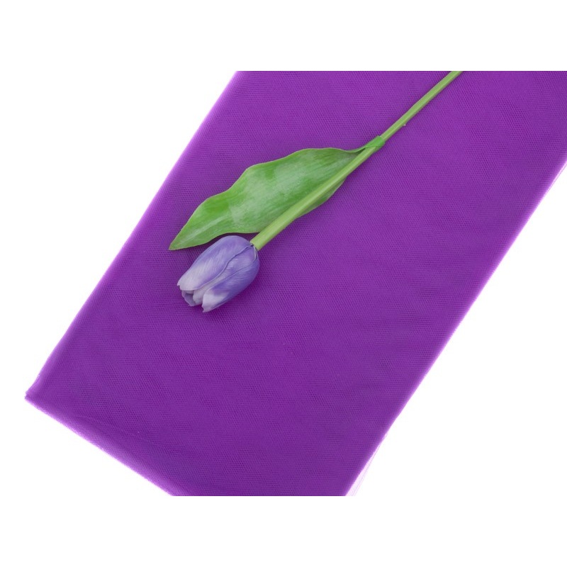 Fine tulle net Grazia violet 10 x 1.5m