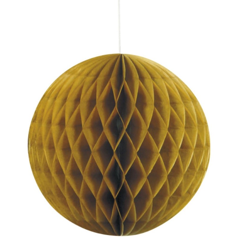 Honeycomb ball decoration gold 20cm