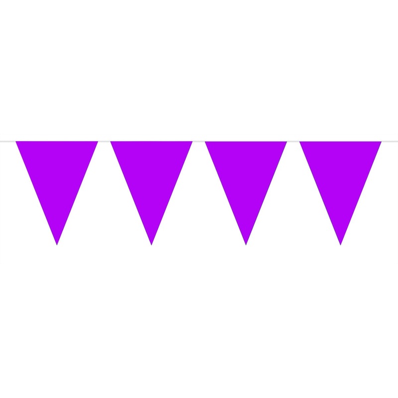 Pennant chain violet party 3m