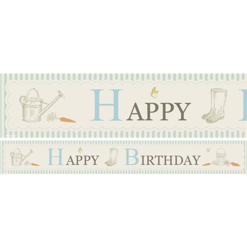 Peter Rabbit Happy Birthday Banner Set 3 pieces