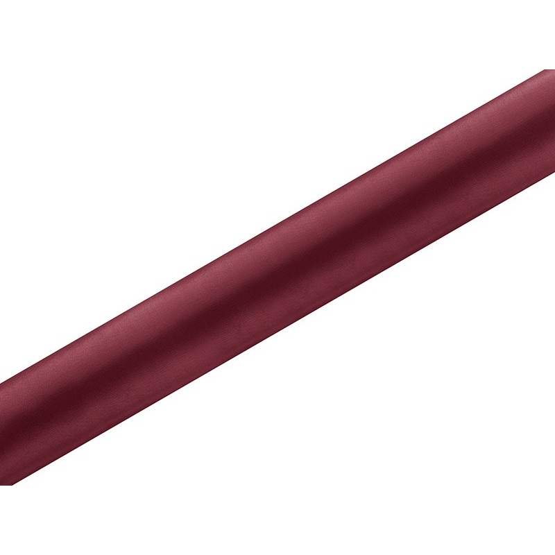 Satin fabric Eloise bordeaux red 9m x 36cm