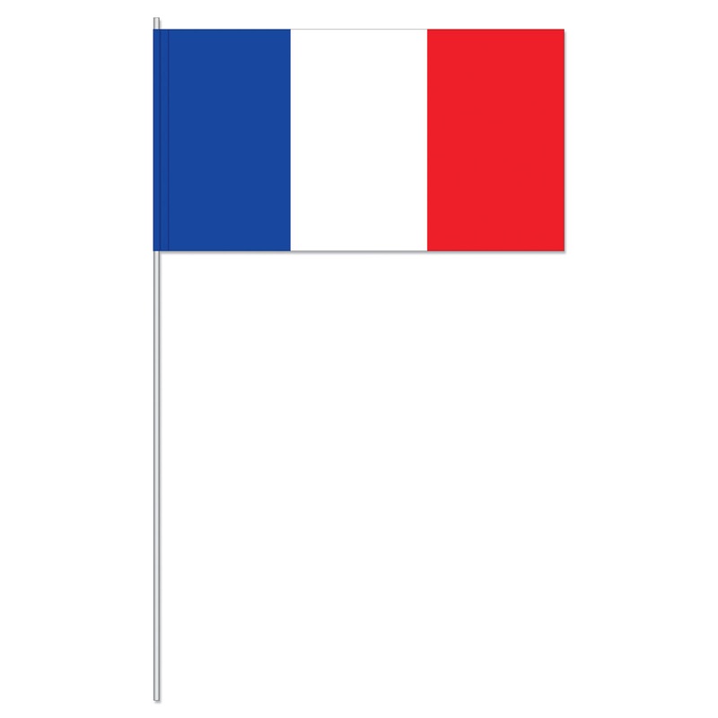 10 France paper flags 39cm