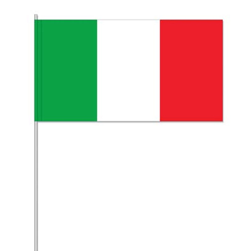10 Italy paper flags 39cm