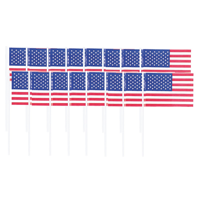 120 United States Of America flag party skewers