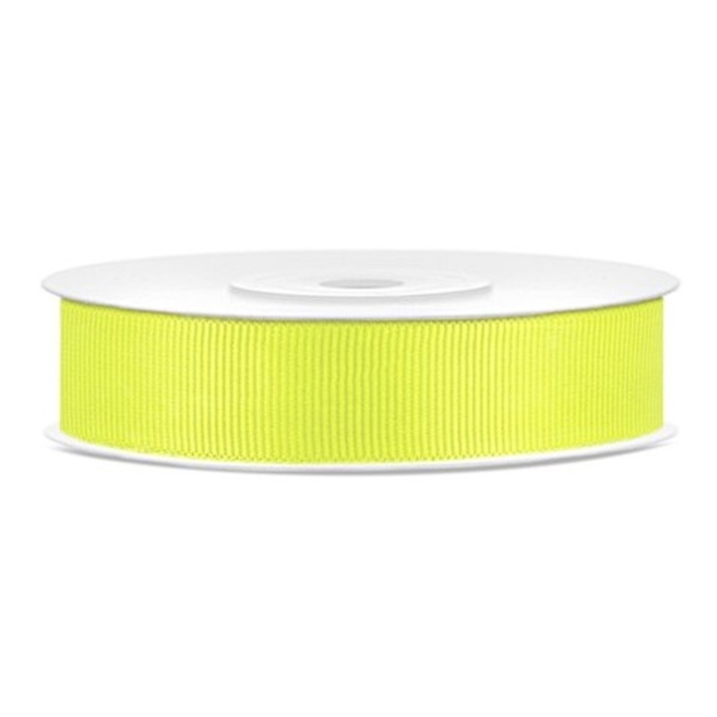 25m Berlin ribbon in neon yellow