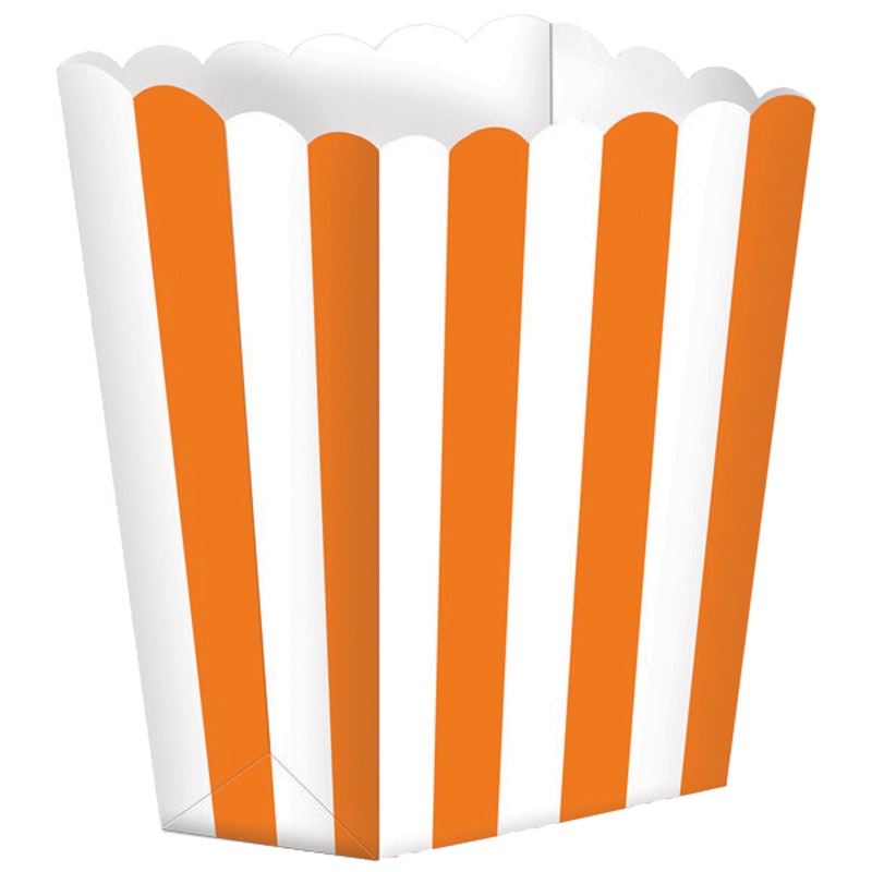 5 orange candy buffet snack boxes