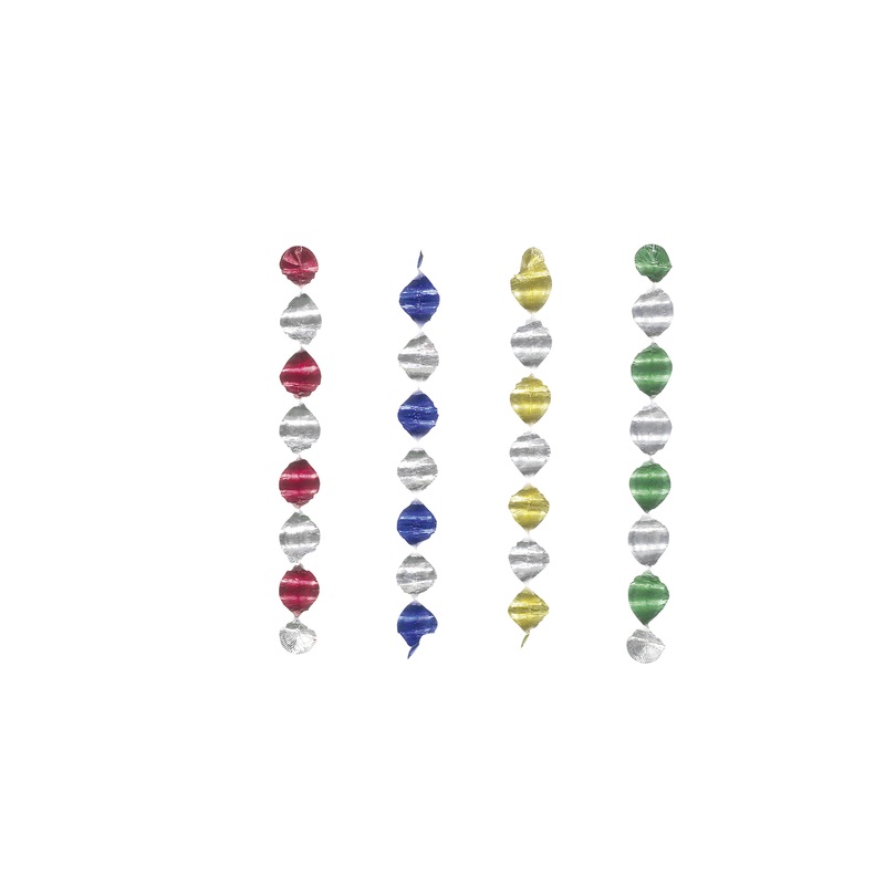 6 colorful rotor spirals hangers Glamor Night 60cm