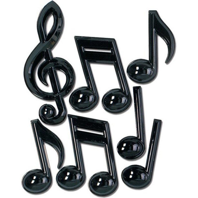 7 music notes decoration figures 33cm