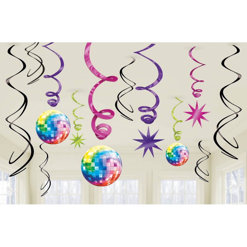 70s Disco Fever hanging decoration 61cm