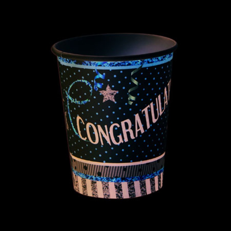 8 Celebration Time paper cups 266ml