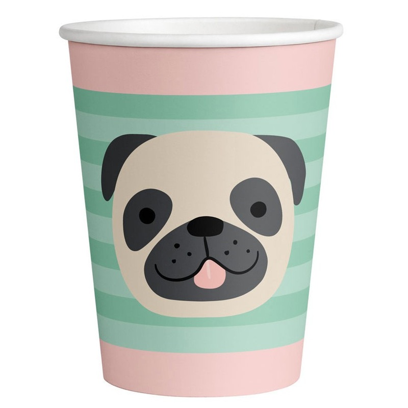 8 Happy Animals Party cups 250ml