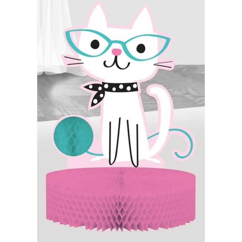 Cats Hotel honeycomb table decoration 23 x 30.5cm