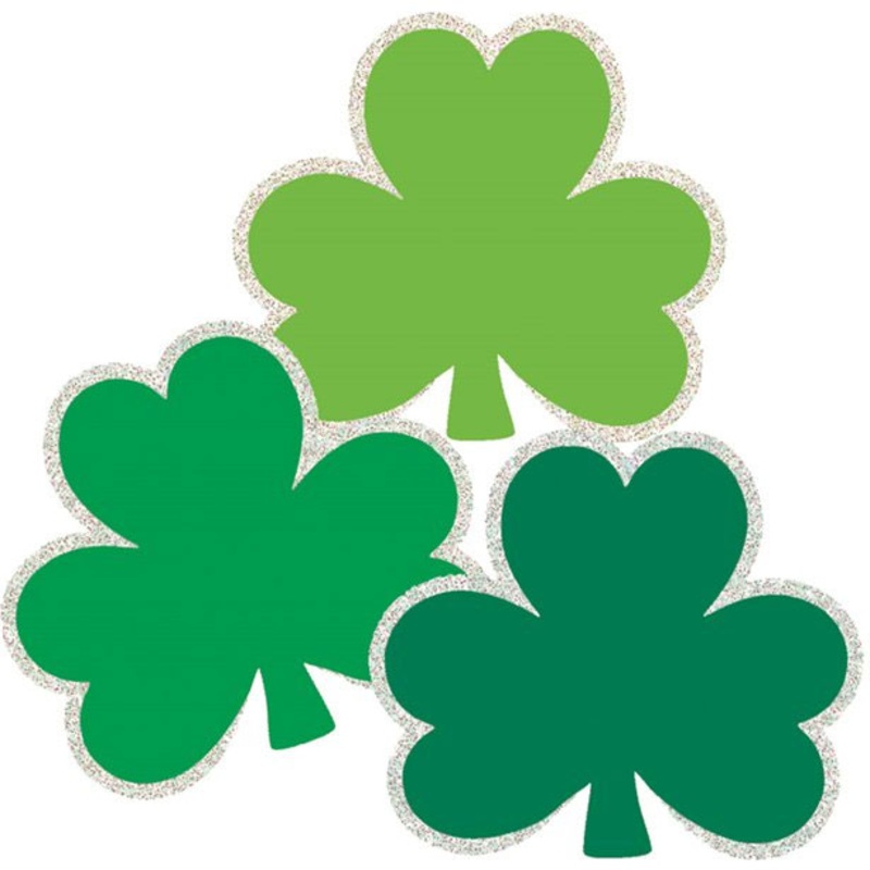 Clover leaf decoration XXL 50 pieces