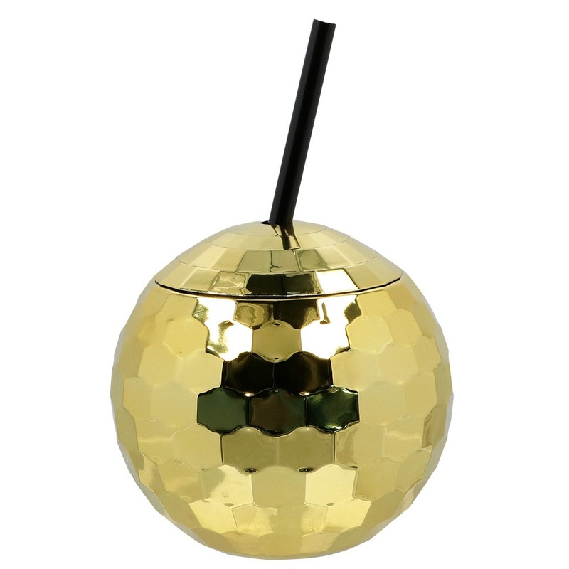 Disco ball cup gold 600ml