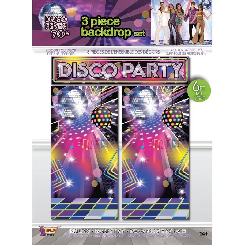 Disco banner 3 piece set