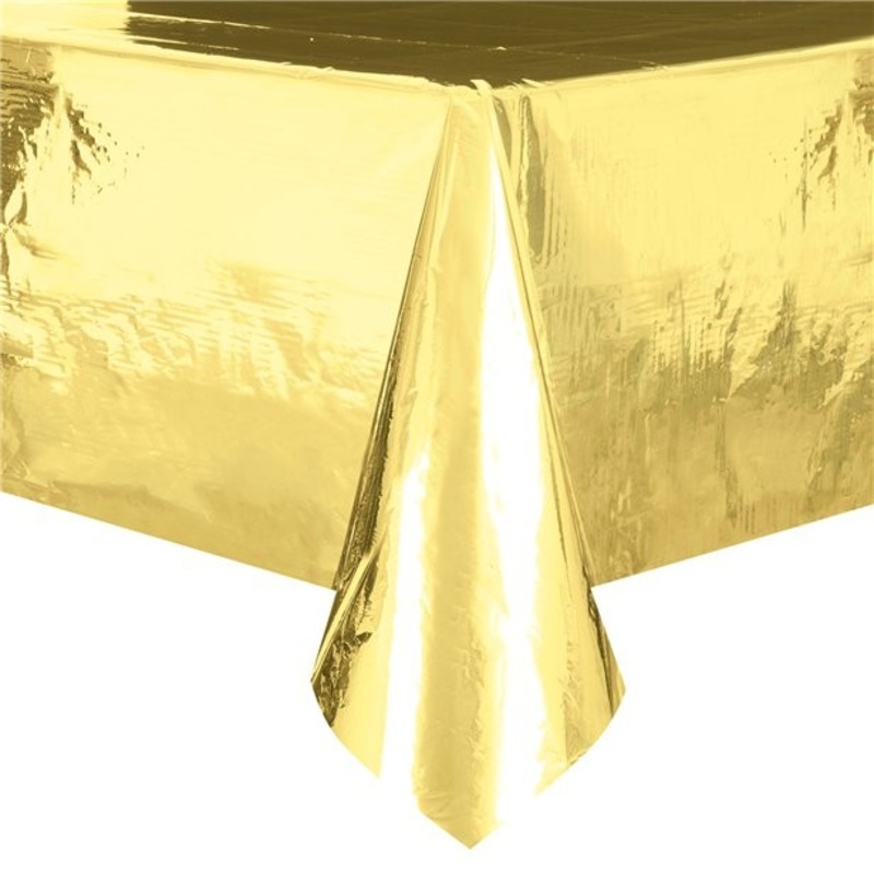Golden paper tablecloth 1.8mx 1.2m