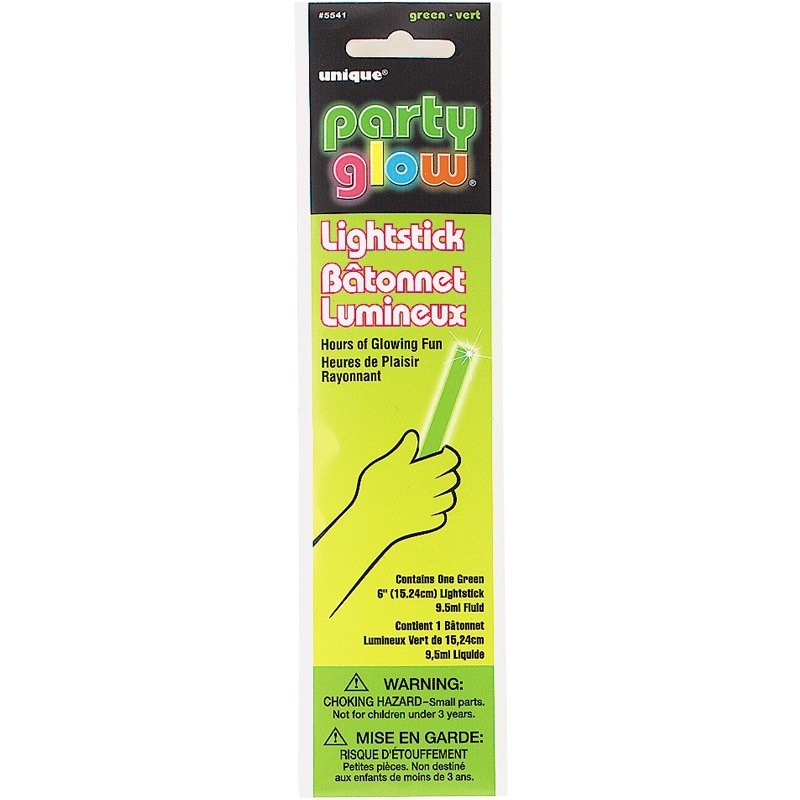 Neon light stick Green Party Glow 15cm