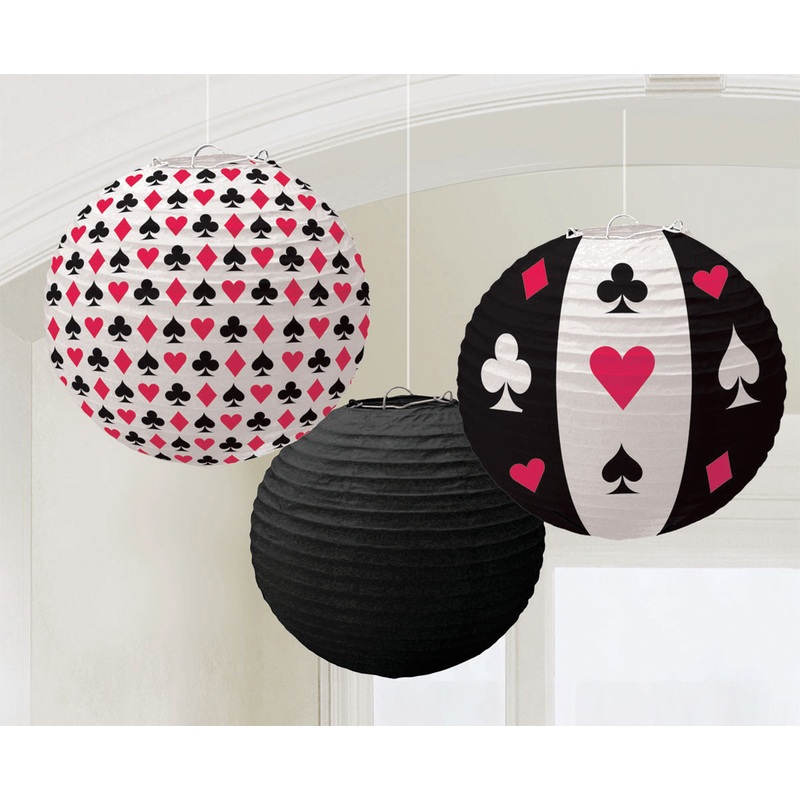Poker Tournament Lantern Las Vegas 24cm