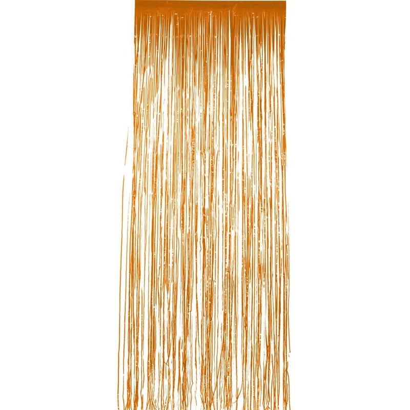 Shimmering orange curtain 91 x 244cm