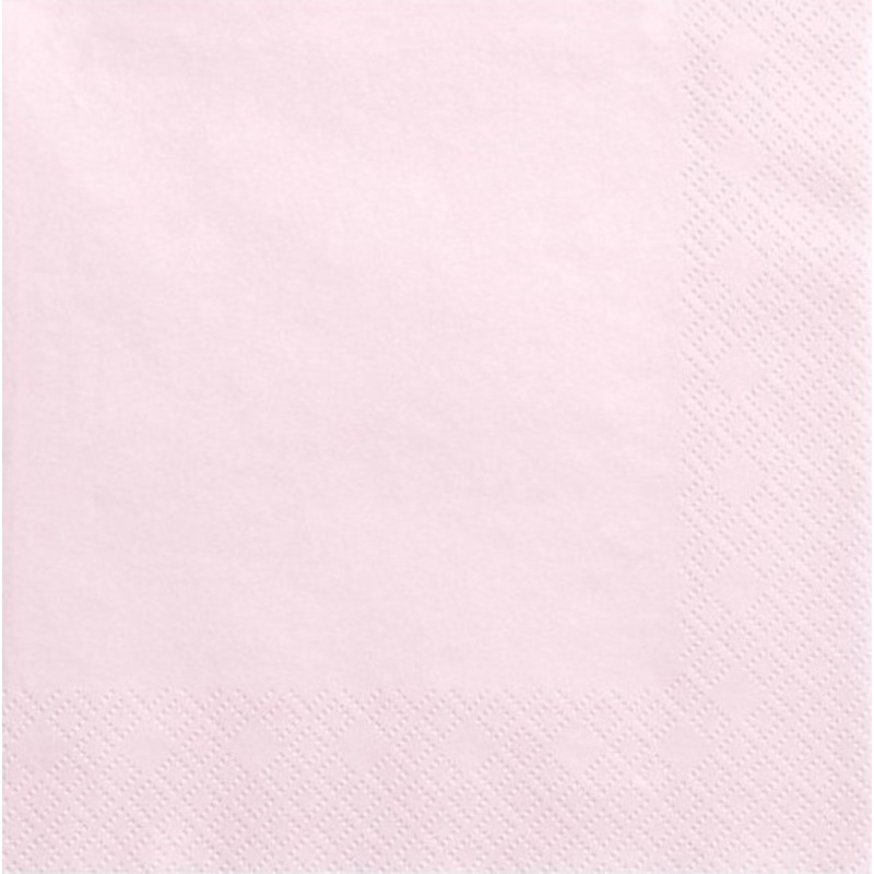 20 napkins Scarlett baby pink 40cm