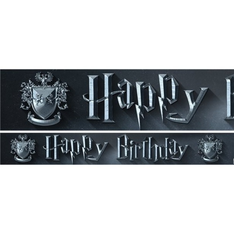 3 Harry Potter paper banners 1m x 13.5cm