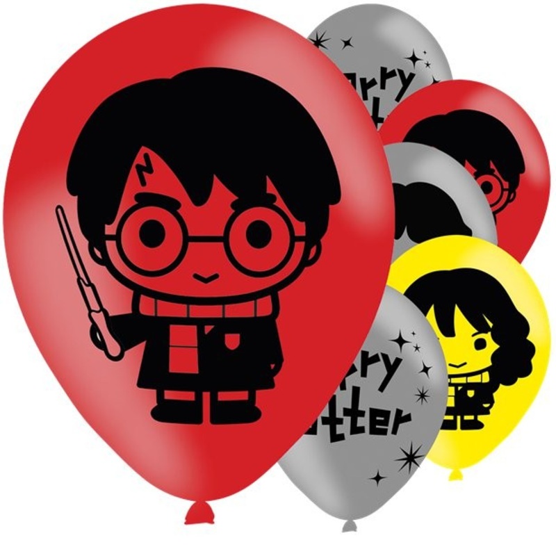 6 Harry Potter latex balloons 28cm