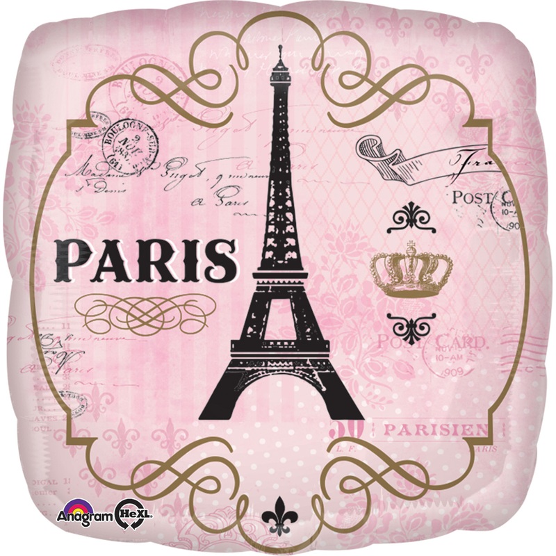 Day in Paris foil balloon 43cm