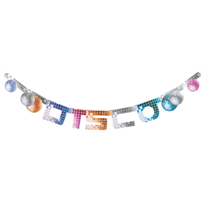 Disco party garland 1,8m