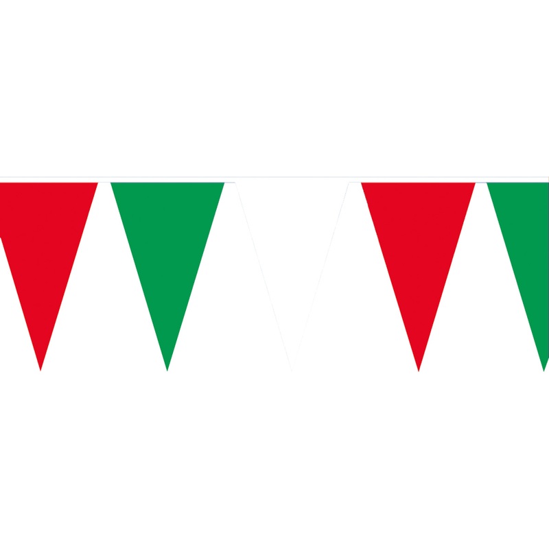 Italy flag pennant chain Viva Il Bel Paese